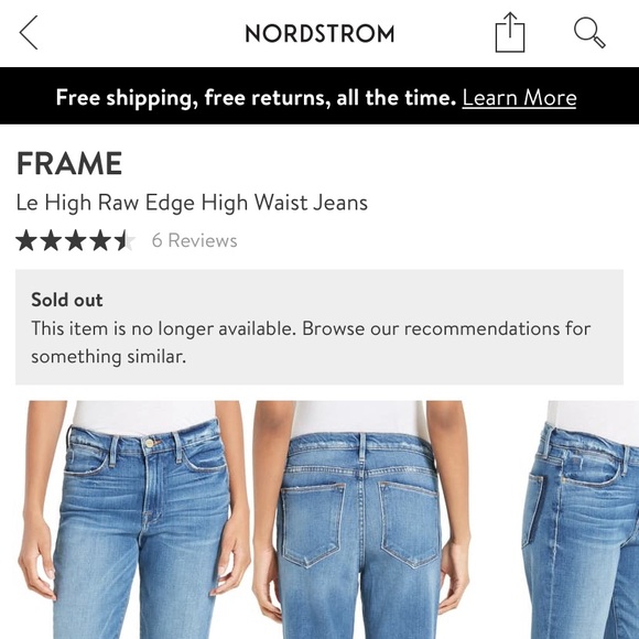 Frame Le High Straight Jeans - Picture 2 of 6